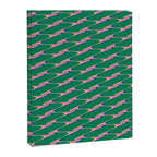 Retro Wavy Geometric Pink Green Zigzag Abstract Pattern Canvas Print Gallery Image 6