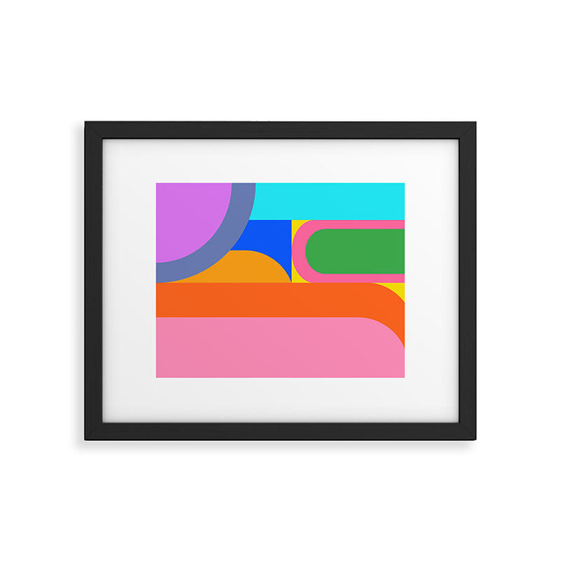 Shape and Color Study 59 Framed Art Print Gallery Image 6
