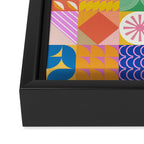 Shapes 81 Framed Canvas Print Gallery Image 3