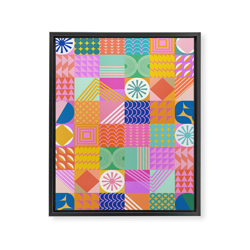 Shapes 81 Framed Canvas Print Gallery Image 8