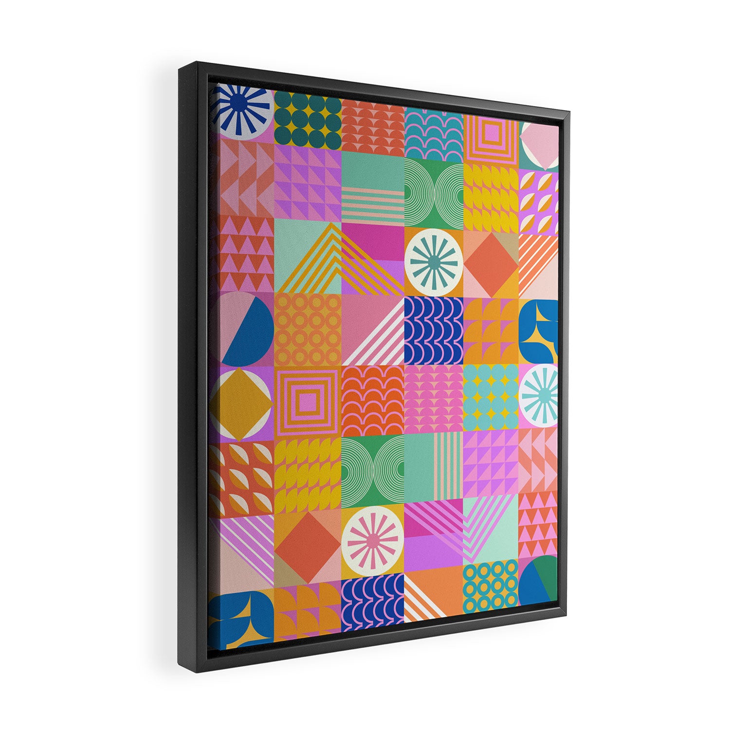 Shapes 81 Framed Canvas Print Gallery Image 2