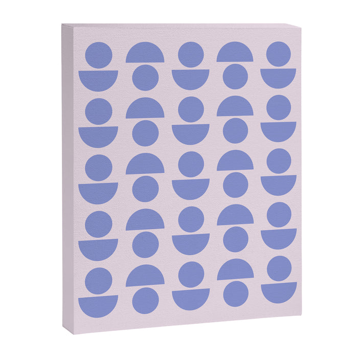 Shapes in Periwinkle Canvas Print Gallery Image 1