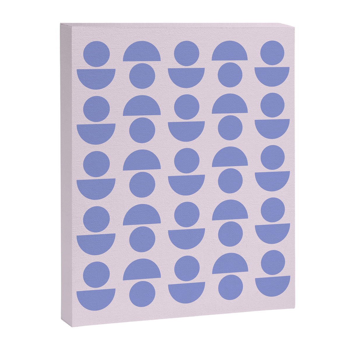 Shapes in Periwinkle Canvas Print Gallery Image 6
