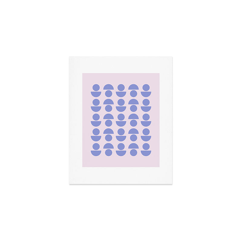 Shapes in Periwinkle Art Print Gallery Image 1