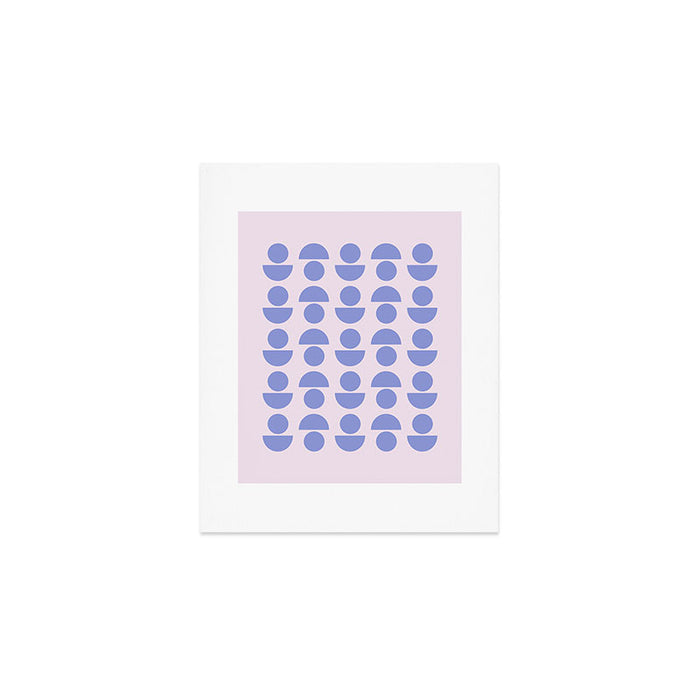 Shapes in Periwinkle Art Print Gallery Image 1