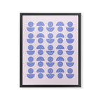 Shapes in Periwinkle Framed Canvas Print Gallery Image 6