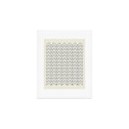 Navy Blue and White Chevron Geometric Pattern Art Print Gallery Image 1