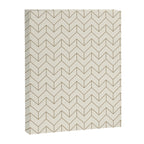Simple Linear Geometry in Cream Canvas Print Gallery Image 6