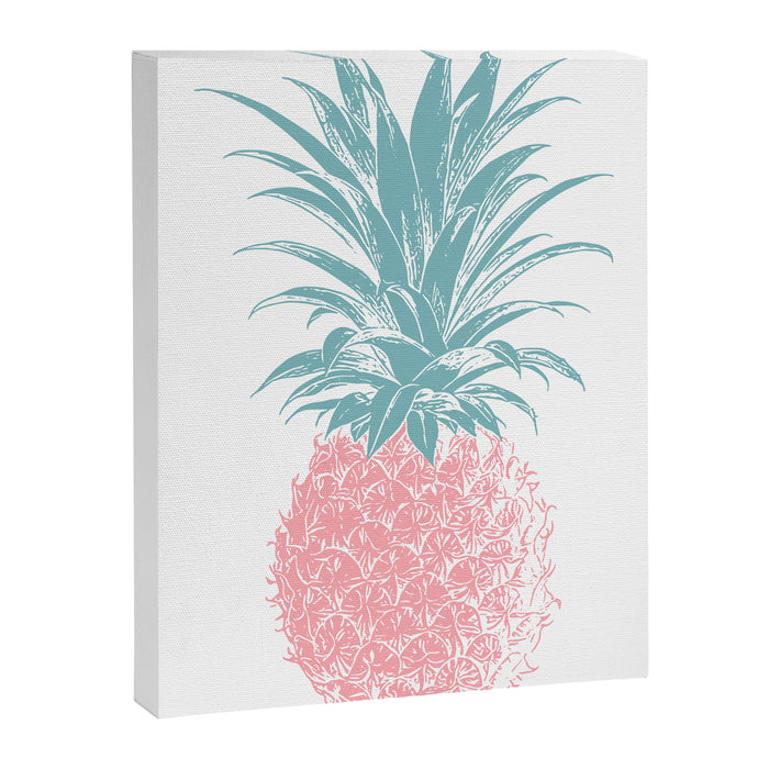 Simple Modern Boho Pineapple Drawing Canvas Print Gallery Image 1
