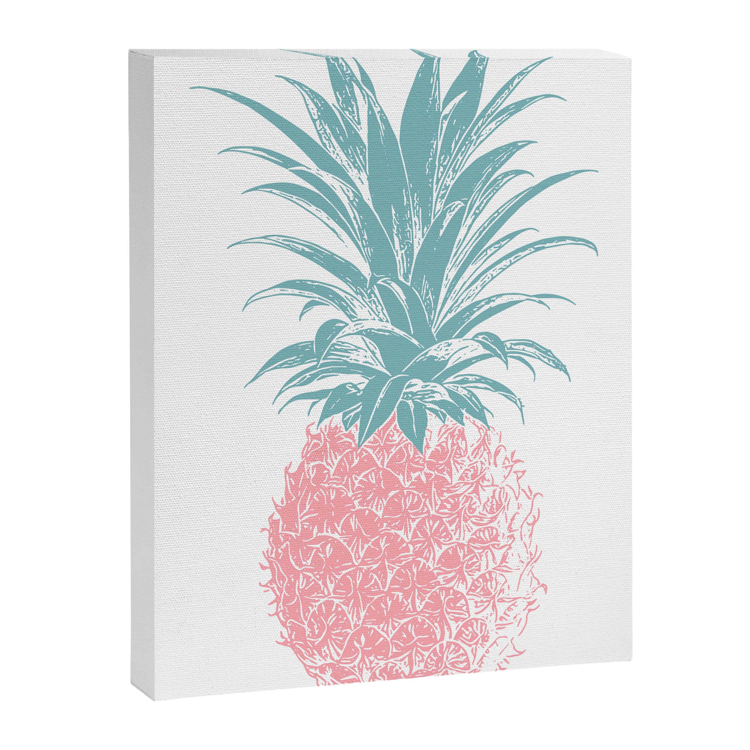 Simple Modern Boho Pineapple Drawing Canvas Print Gallery Image 6