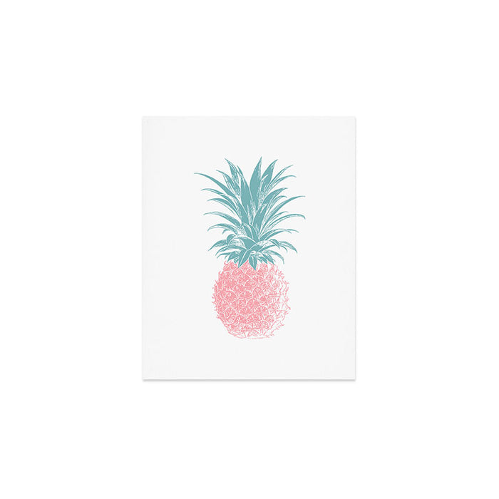 Simple Modern Boho Pineapple Drawing Art Print Gallery Image 1