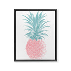 Simple Modern Boho Pineapple Drawing Framed Canvas Print Gallery Image 6