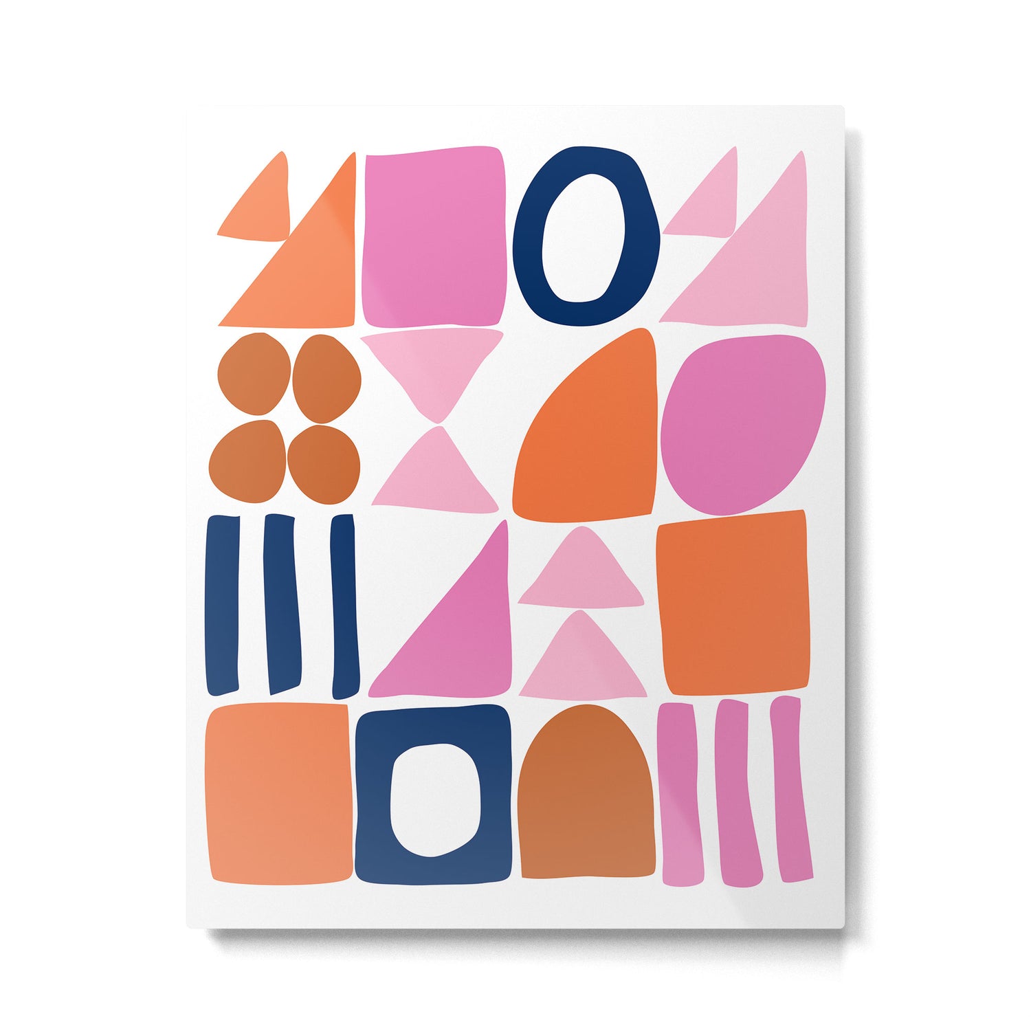 Sweet Whimsy Shapes Pattern  Metal Print Gallery Image 6