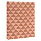 Triangular Lines in Terracotta and Blush Canvas Print Gallery Image 3