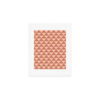 Triangular Lines in Terracotta and Blush Art Print Gallery Image 1