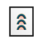 Triple Rainbow in Green Framed Art Print Gallery Image 5
