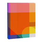 Vibrant Modern Color Block Abstract Rainbow Art Canvas Print Gallery Image 6