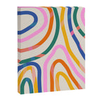 Whimsical Abstract Rainbows Lines Art Canvas Print Gallery Image 8