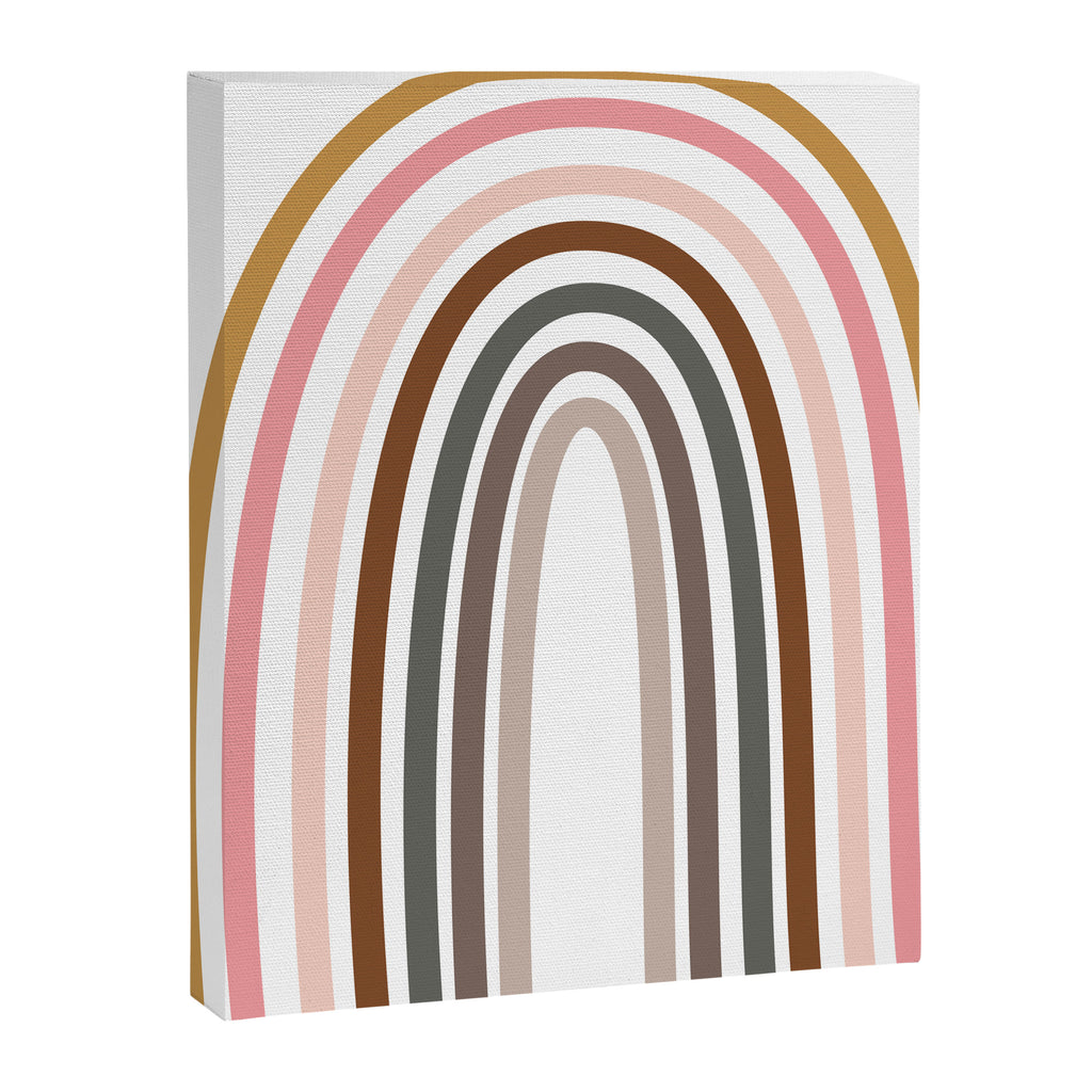 Whimsical Rainbow in Earthy Colors Canvas Print Gallery Image 8