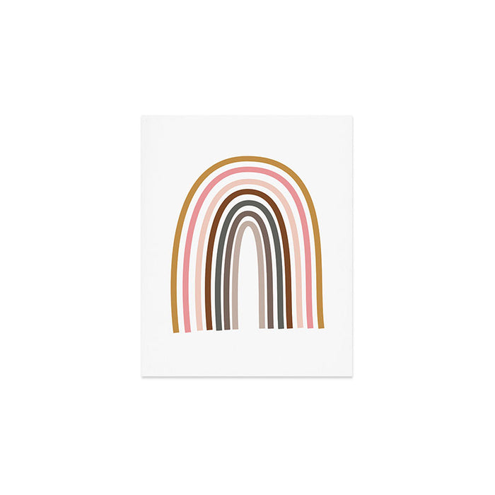 Whimsical Rainbow in Earthy Colors Art Print Gallery Image 1