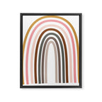Whimsical Rainbow in Earthy Colors Framed Canvas Print Gallery Image 8