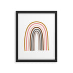 Whimsical Rainbow in Earthy Colors Framed Art Print Gallery Image 6