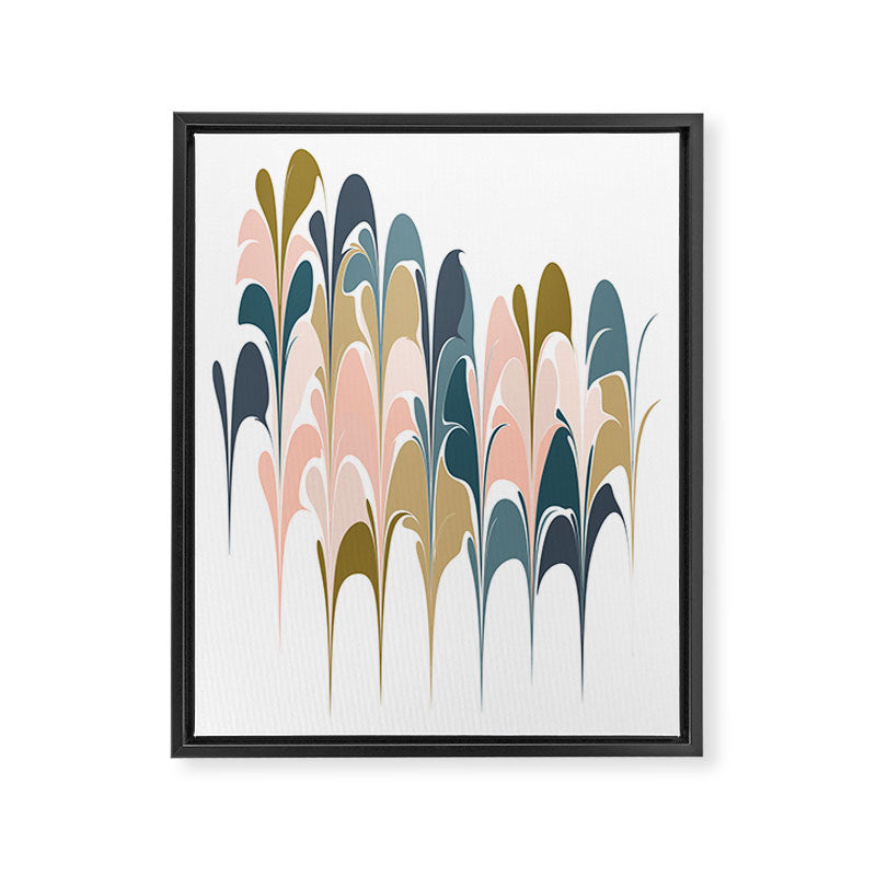 Zen Abstract Shapes Framed Canvas Print Gallery Image 6