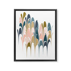 Zen Abstract Shapes Framed Canvas Print Gallery Image 6
