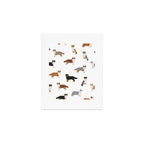 Australian Shepherd Colors Pattern Art Print Gallery Image 1