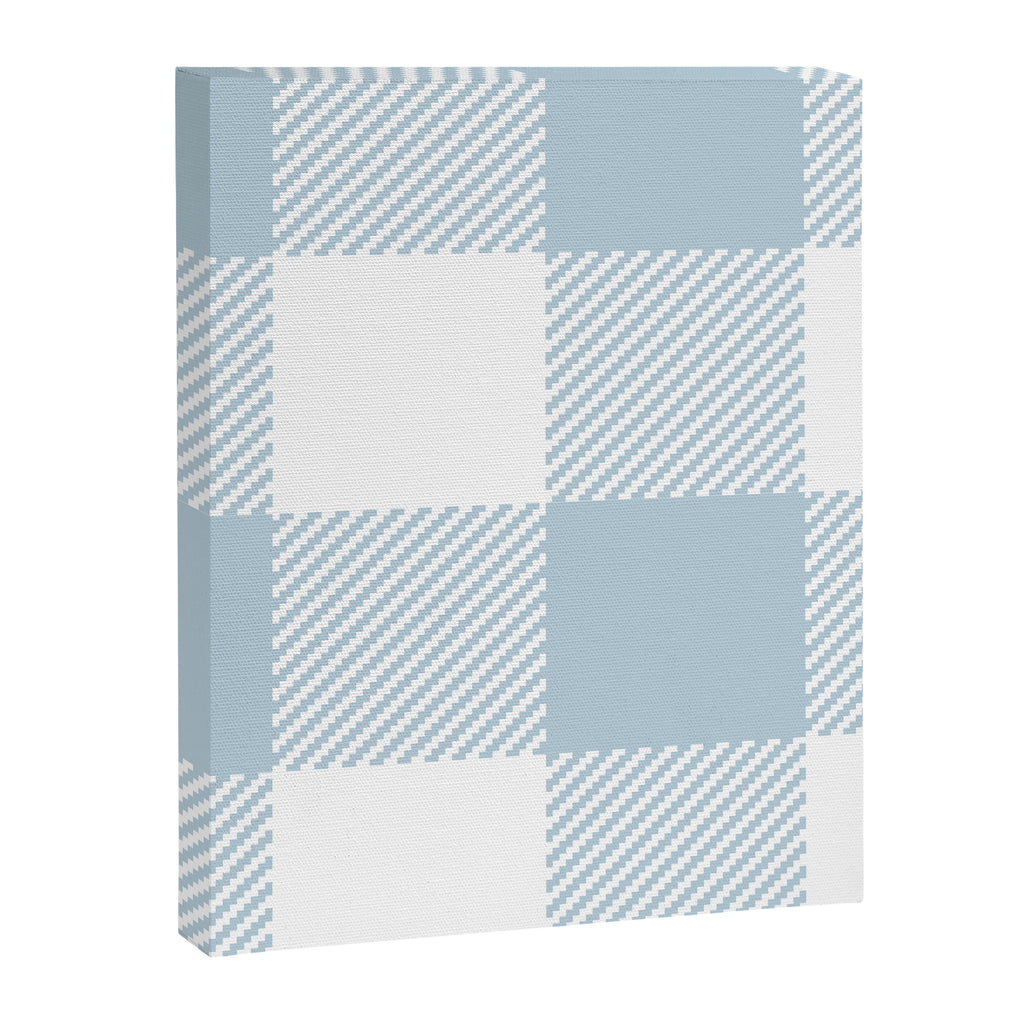 Baby Blue Buffalo Check Canvas Print Gallery Image 8