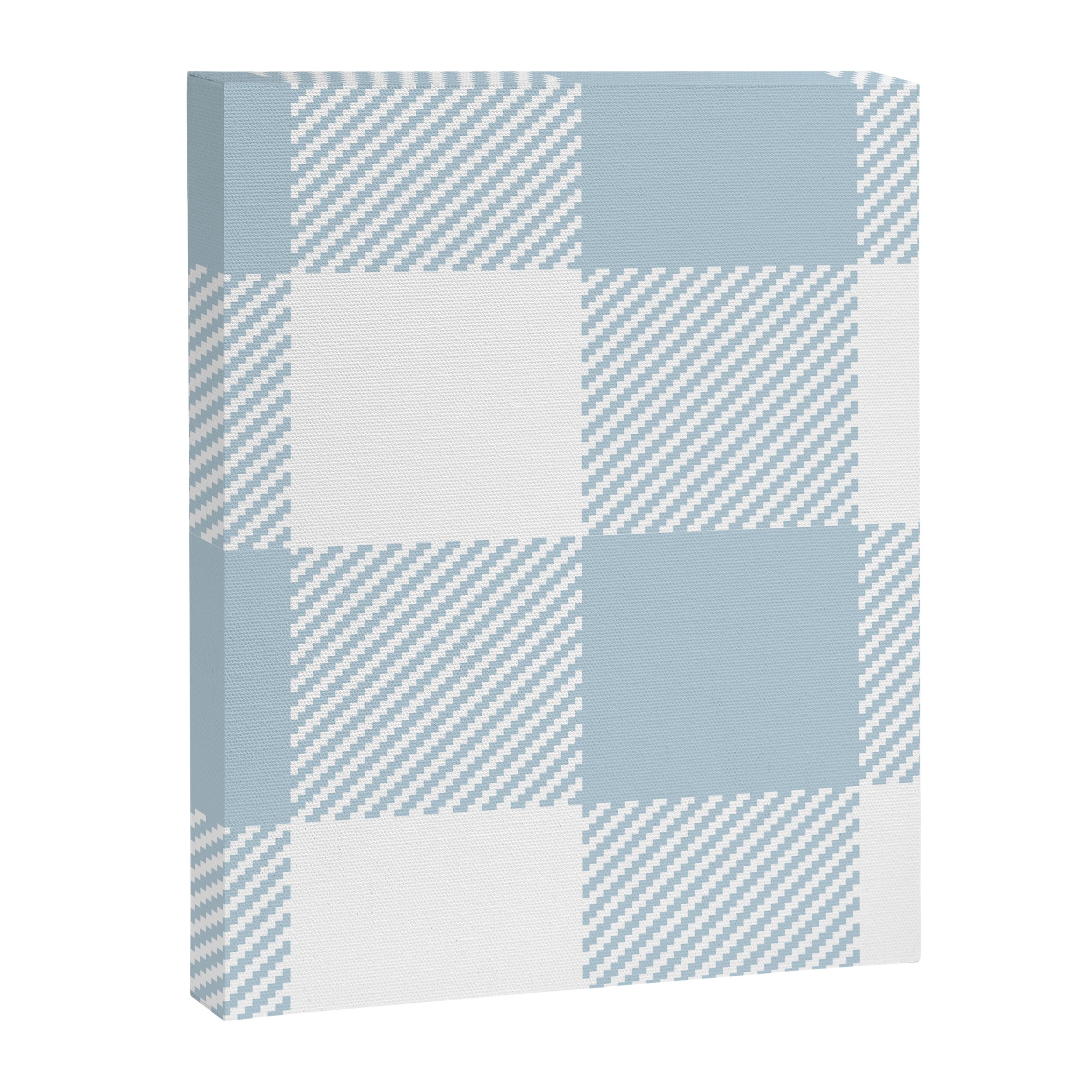 Baby Blue Buffalo Check Canvas Print Gallery Image 8