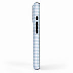 Baby Blue Gingham Check iPhone Case Gallery Image 2