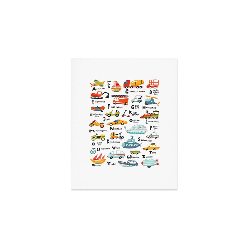 Beep Beep Alphabet Art Print Gallery Image 1