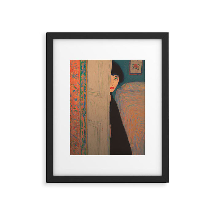 Behind the Painted Door Framed Art Print Gallery Image 1
