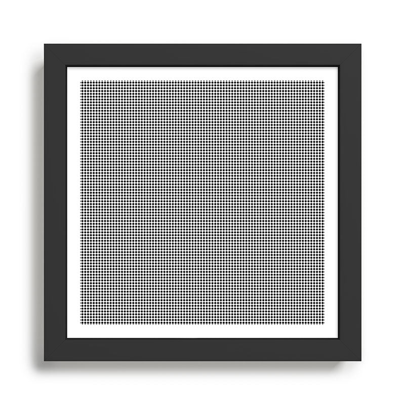 Black White Gingham Check Framed Art Print Gallery Image 1