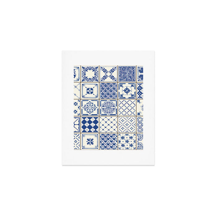 Blue Ceramic Tiles Art Print Gallery Image 1