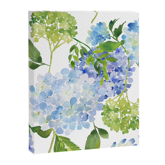 Blue Hydrangea Flowers Canvas Print Gallery Image 1