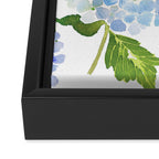 Blue Hydrangea Flowers Framed Canvas Print Gallery Image 3