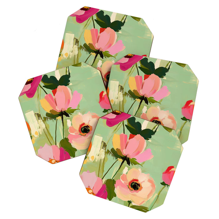 Bold Impressionist Floral Pattern Coaster Gallery Image 1