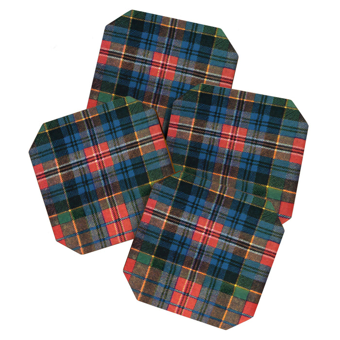Bold Macpherson Tartan Pattern Coaster Gallery Image 1
