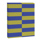 Bold Striped Pattern with Electric Cobalt and Chartreuse Colors Canvas Print Gallery Image 8