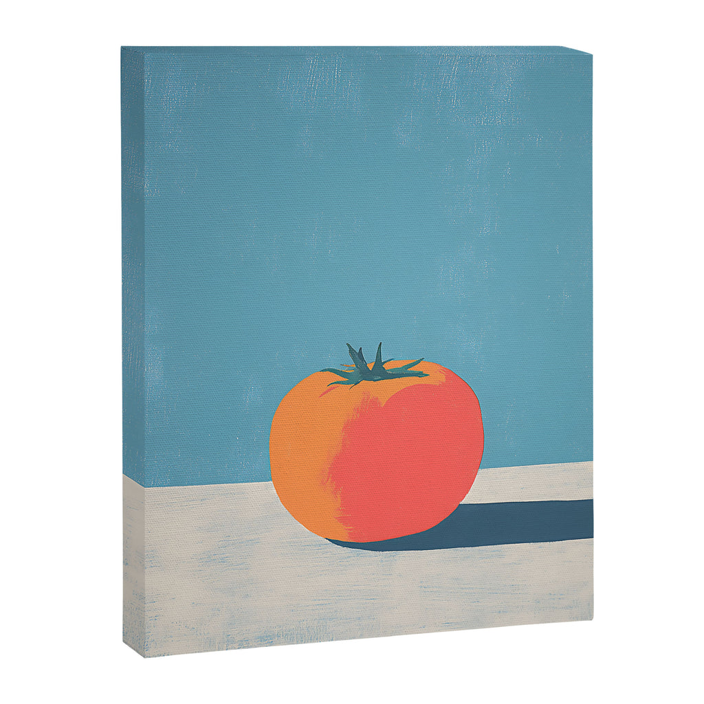 Bold Tomato on Blue Canvas Print Gallery Image 8