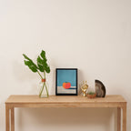 Bold Tomato on Blue Framed Canvas Print Gallery Image 4
