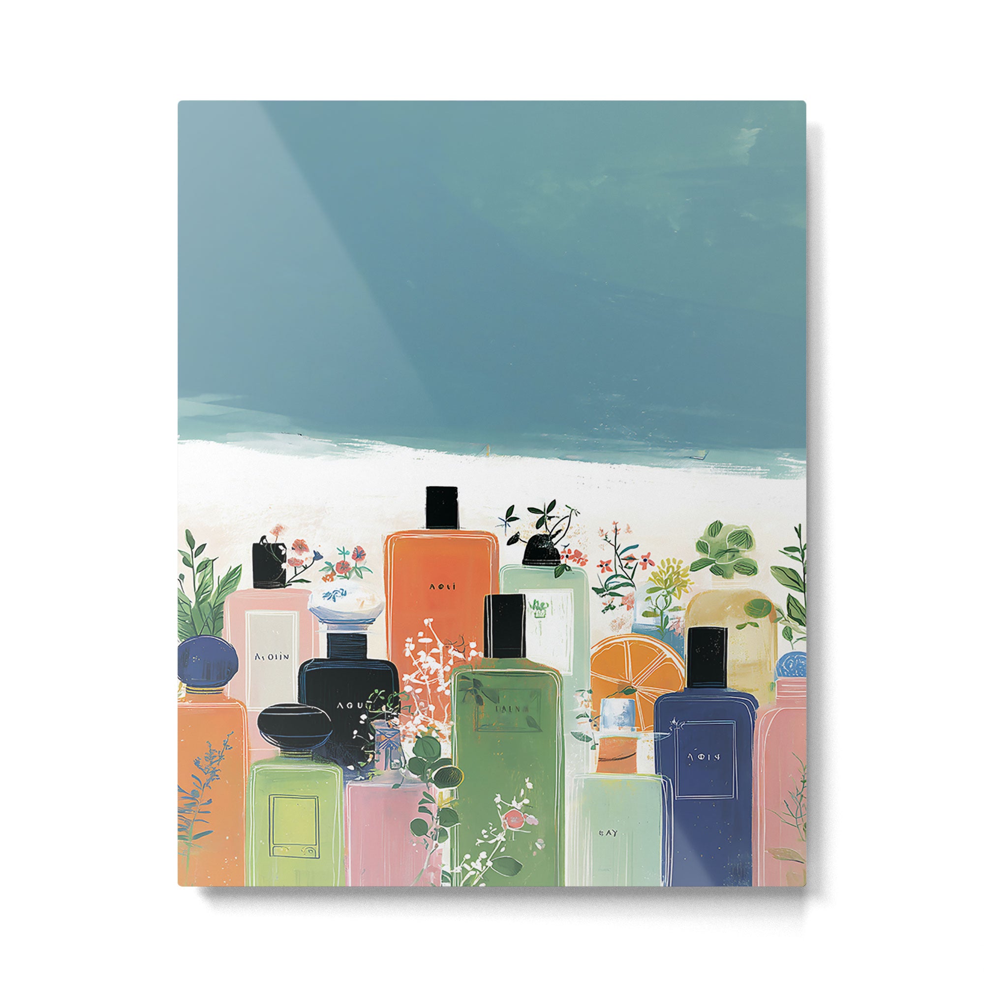 Botanical Citrus Perfume Collection Metal Print Gallery Image 4
