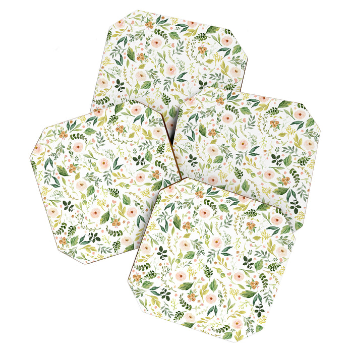 Botanical Spring Flowers Coaster Gallery Image 1