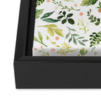 Botanical Spring Flowers Framed Canvas Print Gallery Image 3
