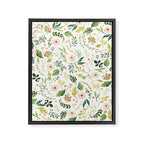 Botanical Spring Flowers Framed Canvas Print Gallery Image 8
