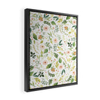Botanical Spring Flowers Framed Canvas Print Gallery Image 2