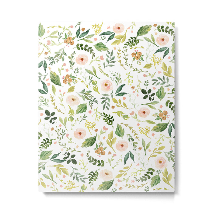Botanical Spring Flowers Metal Print Gallery Image 1