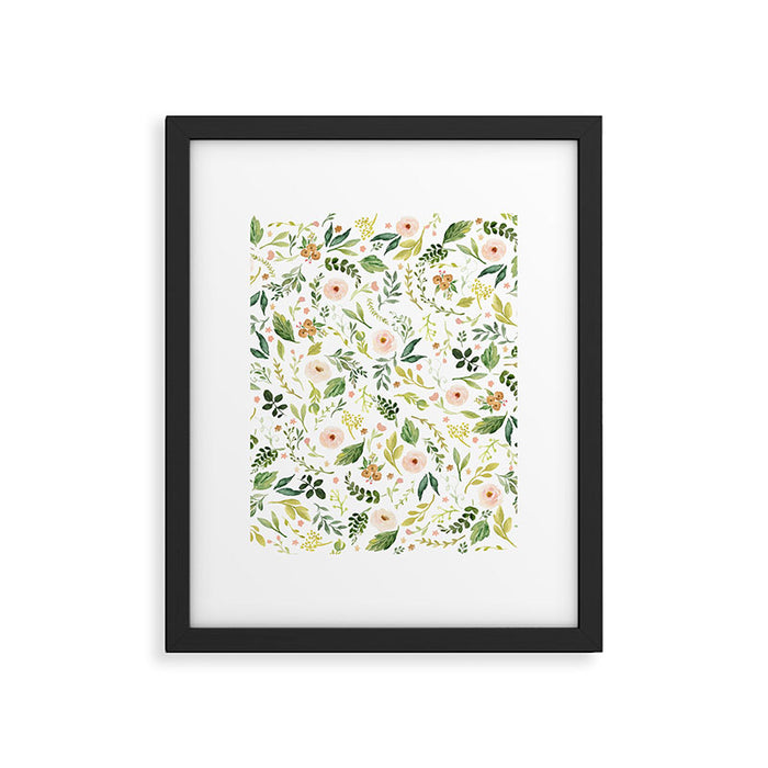 Botanical Spring Flowers Framed Art Print Gallery Image 1
